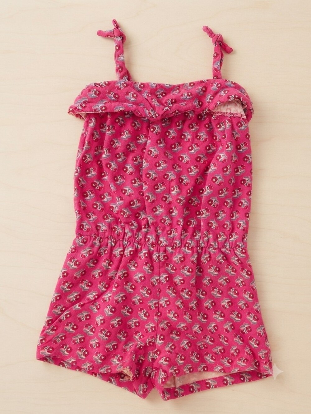 Carter's 3T Bright Pink Floral Romper